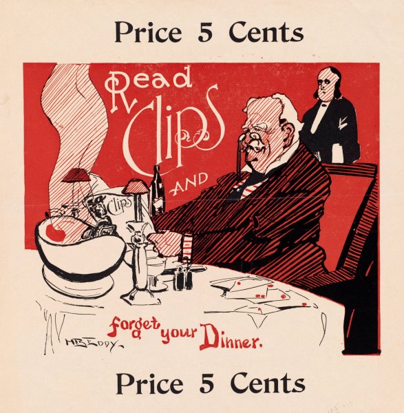 Read Clips and forget your dinner  by Henry Brevoort Eddy - Hand-Painted Oil Painting Reproduction