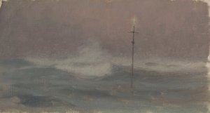 Croix et vague, Bretagne by Henry Brokman Oil Painting