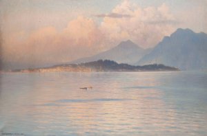 Lac Majeur, Pallanza by Henry Brokman Oil Painting