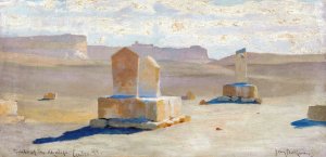 Le Caire, Tombeaux Des Califes by Henry Brokman Oil Painting