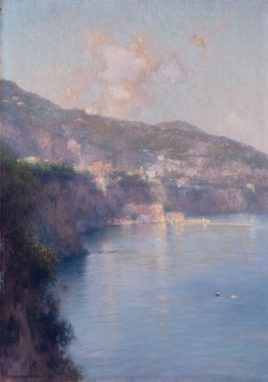 Le port de Sorrente by Henry Brokman Oil Painting