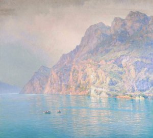 Monte d'Oro, lac de Garde by Henry Brokman Oil Painting