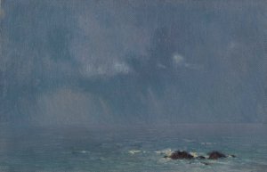 Paysage Aux Deux Rochers by Henry Brokman Oil Painting
