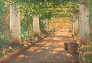 Pergola a Cocumella, Sorrente by Henry Brokman Oil Painting