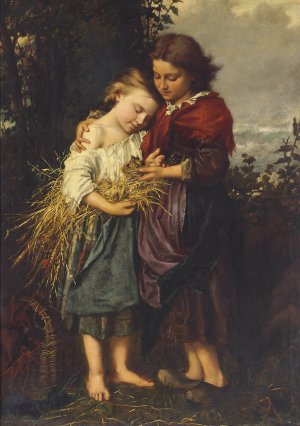 The Bird's Nest by Henry Campotosto Oil Painting