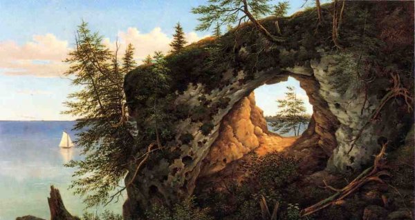 Fairy Arch, Mackinac Island by Henry Chapman Ford - Hand-Painted Oil Painting Reproduction
