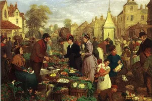 Market Day by Henry Charles Bryant Oil Painting