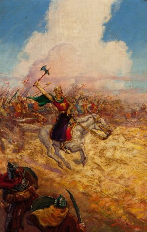 King Richard by Henry Cruse Murphy Oil Painting