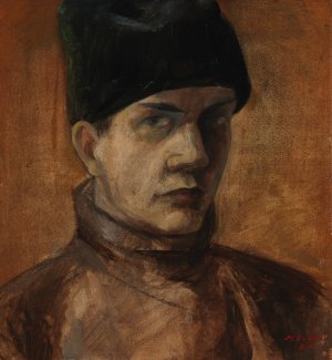 Self-Portrait by Henry Ericsson Oil Painting