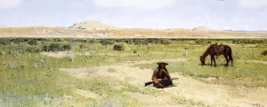 A Rest in the Desert painting by Henry Farny