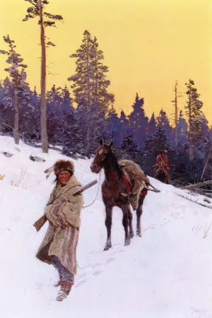 After the Hunt by Henry Farny Oil Painting