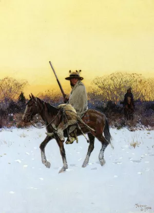 After the Hunt by Henry Farny - Oil Painting Reproduction