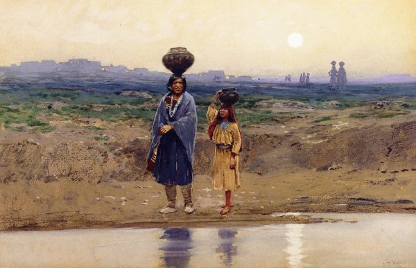 Fairy Tales by Henry Farny - Hand-Painted Oil Painting Reproduction