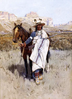 Indian Scout by Henry Farny Oil Painting