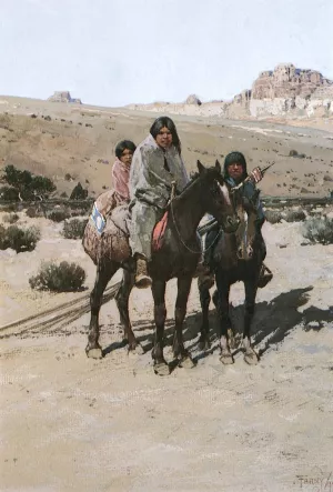 Indians on the Move painting by Henry Farny