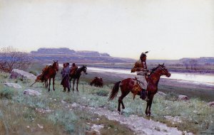 On the Move by Henry Farny Oil Painting