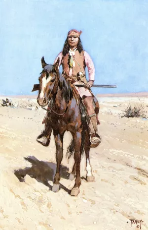 One of Geronimo's Braves by Henry Farny Oil Painting
