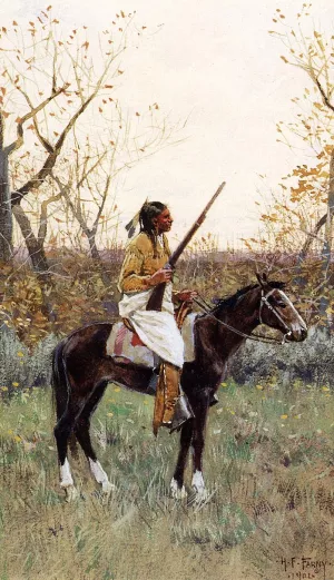 Plains Indian painting by Henry Farny