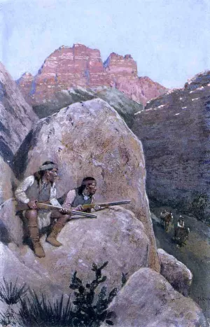 Renegade Apaches painting by Henry Farny