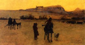 Study for Danger by Henry Farny Oil Painting