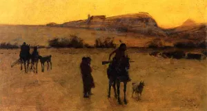 Study for Danger by Henry Farny Oil Painting