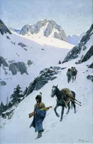 Successful Hunt by Henry Farny Oil Painting