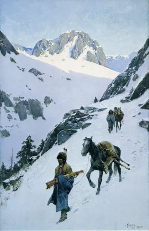 Successful Hunt by Henry Farny - Oil Painting Reproduction