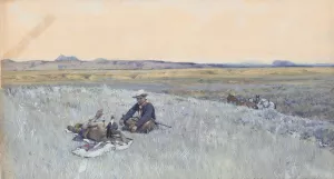 Swapping Lies by Henry Farny Oil Painting