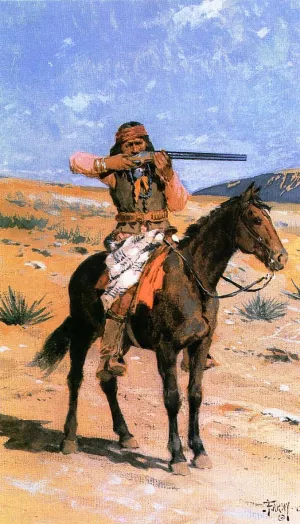 The Long Shot by Henry Farny - Oil Painting Reproduction
