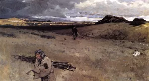 The Toilers of the Plains by Henry Farny Oil Painting