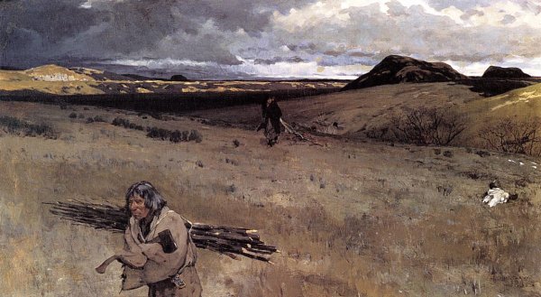Main Product Photo of The Toilers of the Plains Painting by Henry Farny