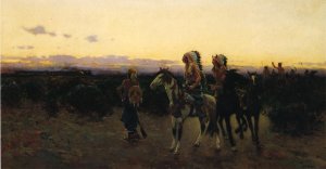 The White Mans Trail by Henry Farny Oil Painting