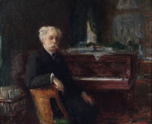 Portrait de Gabriel Faure by Henry Farre Oil Painting