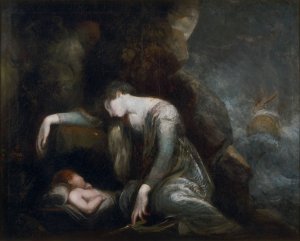 Danae and Perseus on Seriphos by Henry Fuseli Oil Painting