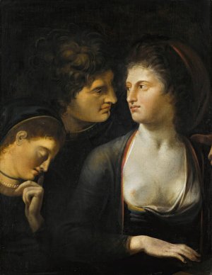 Lysander With Helena And Hermia, From A Midsummer Night'S Dream by Henry Fuseli Oil Painting