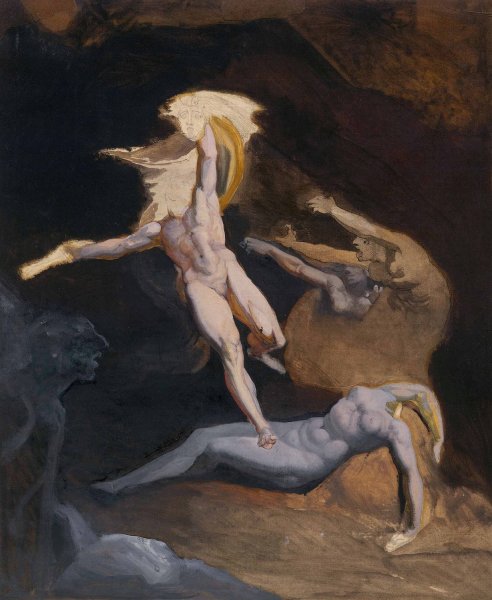 Main Product Photo of Perseus Starting from the Cave of the Gorgons  Painting by Henry Fuseli