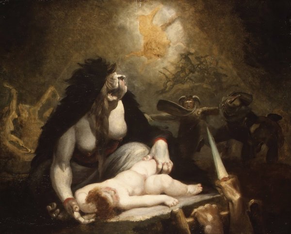 Main Product Photo of The Night-Hag Visiting Lapland Witches  Painting by Henry Fuseli