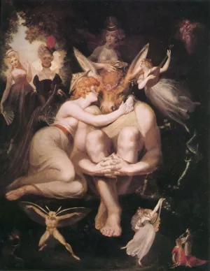 Titania and Oberon Oil painting by Henry Fuseli