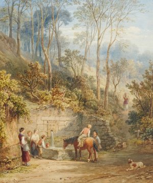 Woodland Scenery by Henry Gastineau Oil Painting
