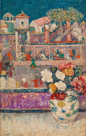 Begonias by Henry Golden Dearth Oil Painting