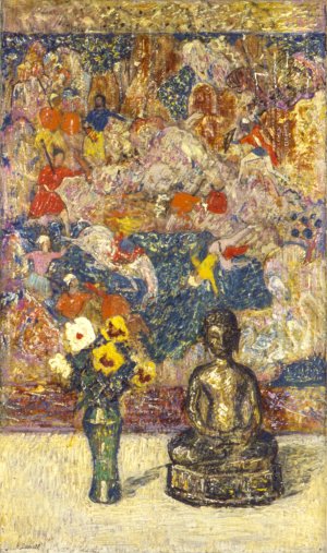 Bronze Buddha by Henry Golden Dearth Oil Painting