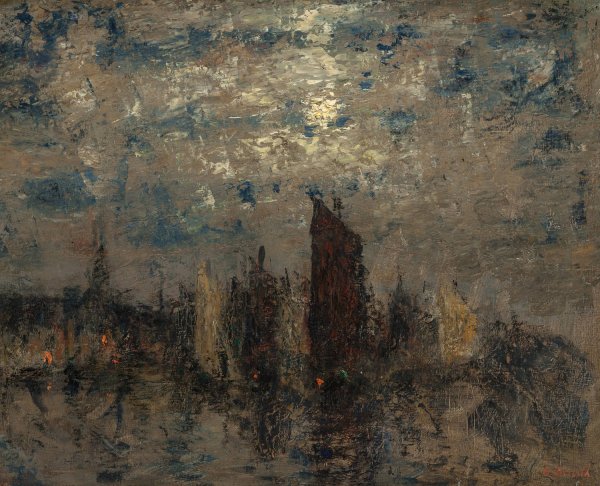 Main Product Photo of Nocturne  Painting by Henry Golden Dearth