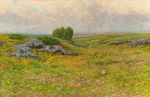 Pastoral Landscape by Henry Hammond Gallison Oil Painting