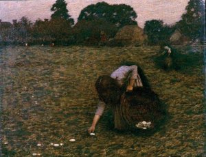 Dawn by Henry Herbert La Thangue Oil Painting