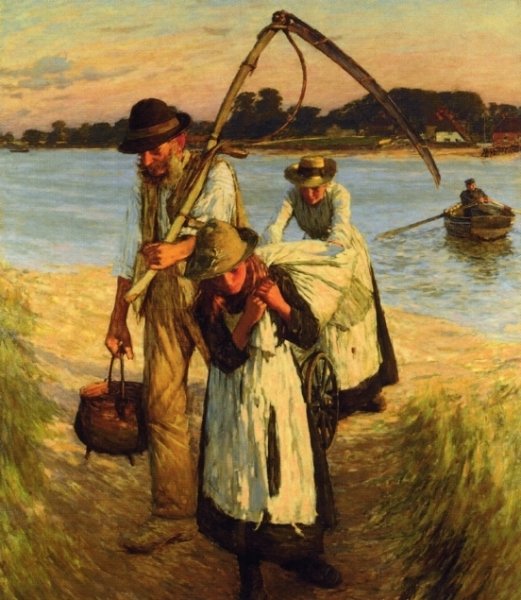 Traveling Harvesters by Henry Herbert La Thangue - Hand-Painted Oil Painting Reproduction