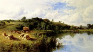 The Thames At Streatley, Oxfordshire by Henry Hillier Parker - Oil Painting Reproduction