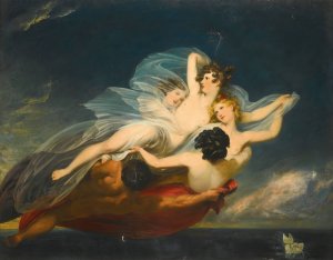 Hylas carried off by nymphs by Henry Howard Oil Painting
