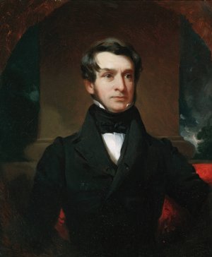 A Gentleman of the Wilkes Family by Henry Inman Oil Painting