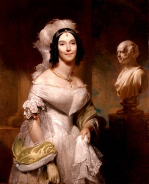 Angelica Singleton Van Buren by Henry Inman Oil Painting
