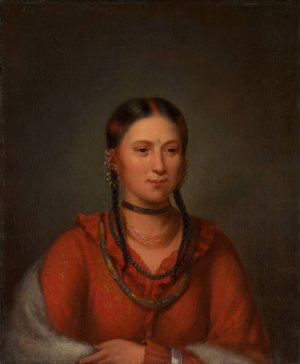 Hayne Hudjihini, Eagle of Delight by Henry Inman Oil Painting